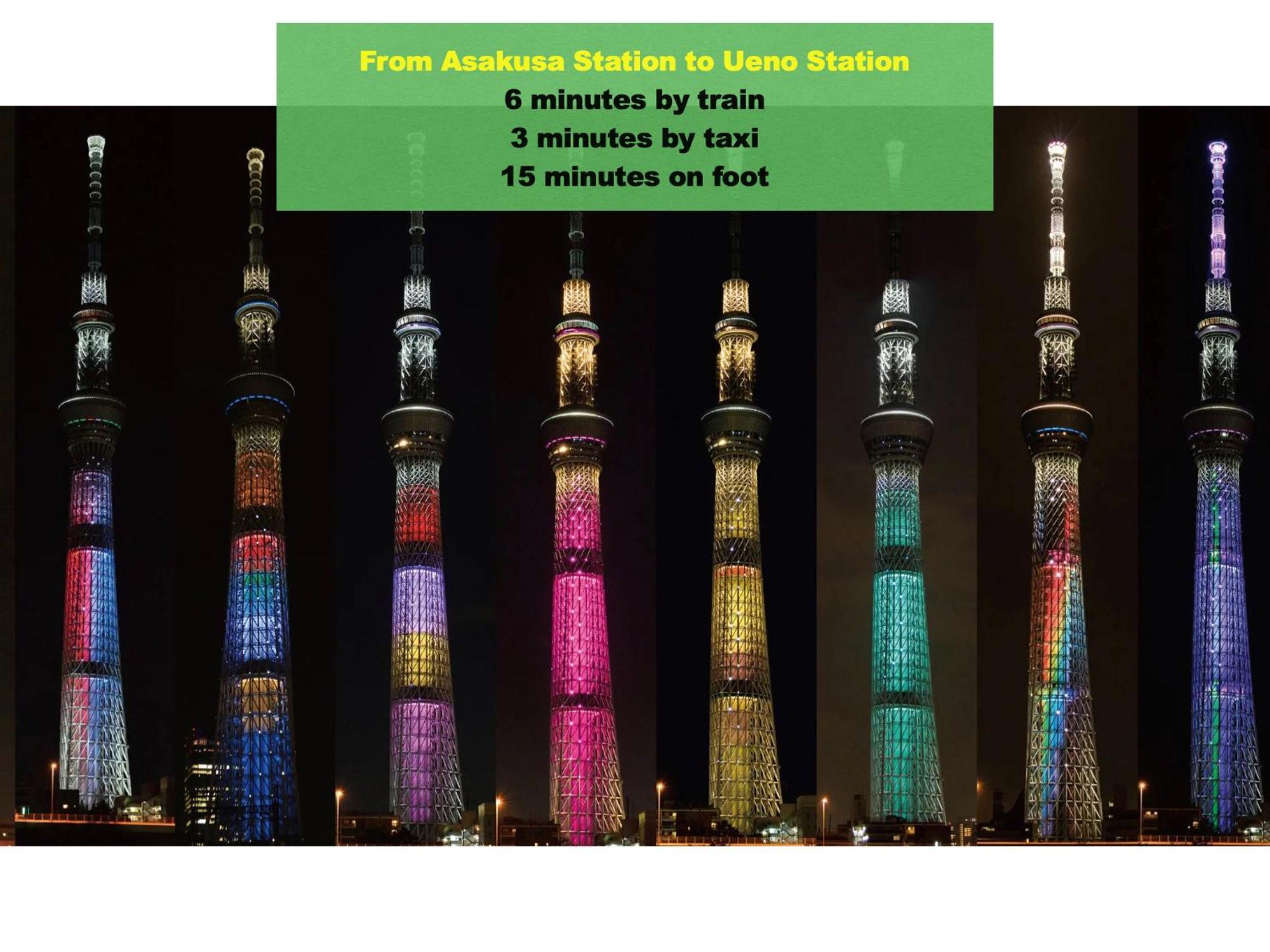 Apartmán 浅草寺3分 浅草駅6分 寝室+リビング2-4人 スカイツリービュー 駅近 成田空港&羽田空港直通 Prefektura Tokio Exteriér fotografie